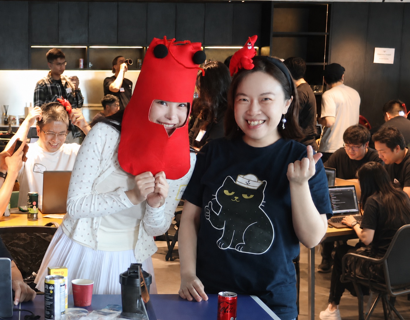 Women in Claude community moment with Wan Wei and Adora
