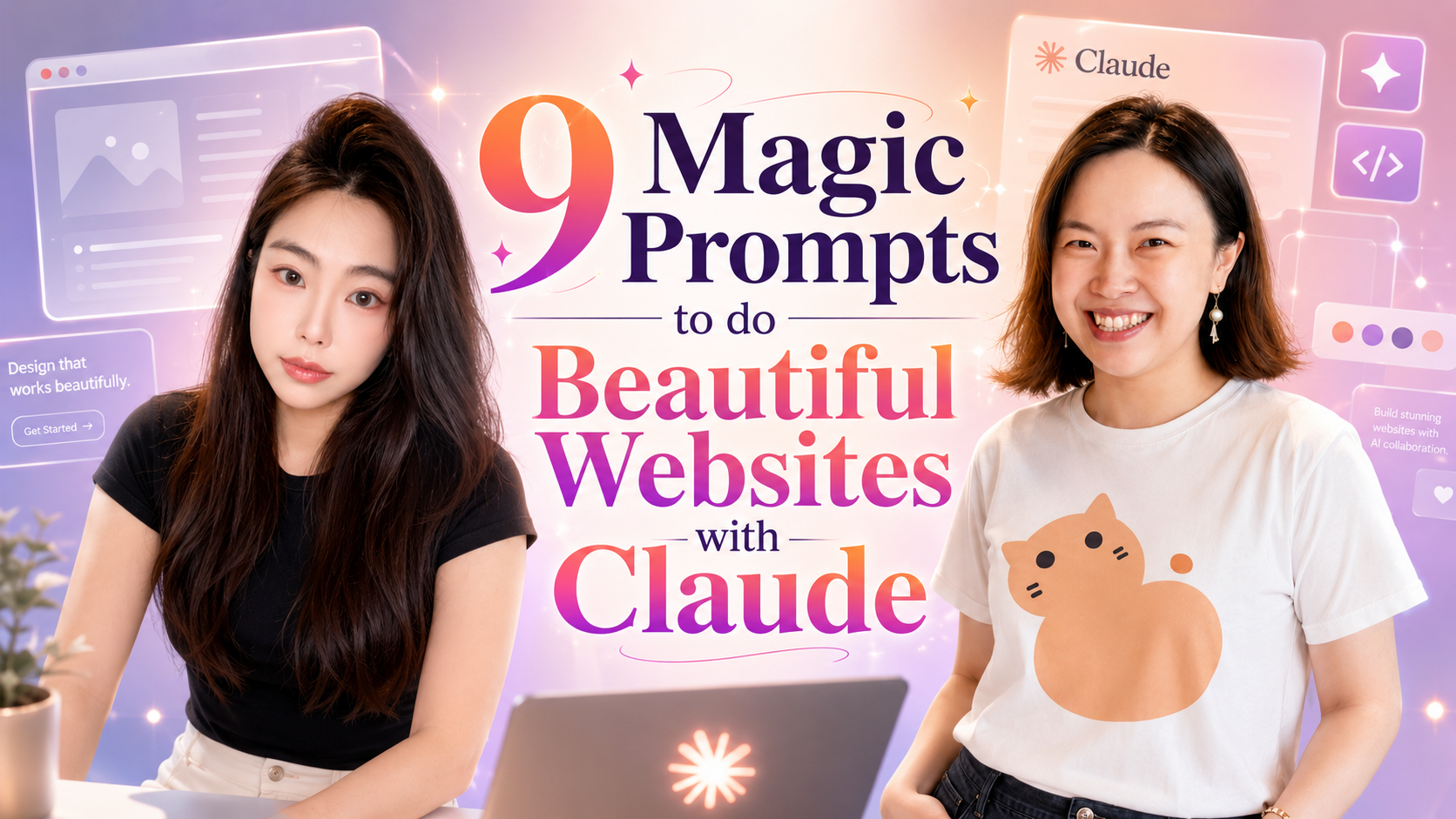 9 Magic Prompts to do Beautiful Websites with Claude resource cover
