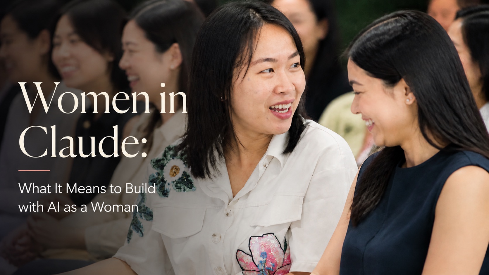 Women in Claude conversation about building with AI as a woman