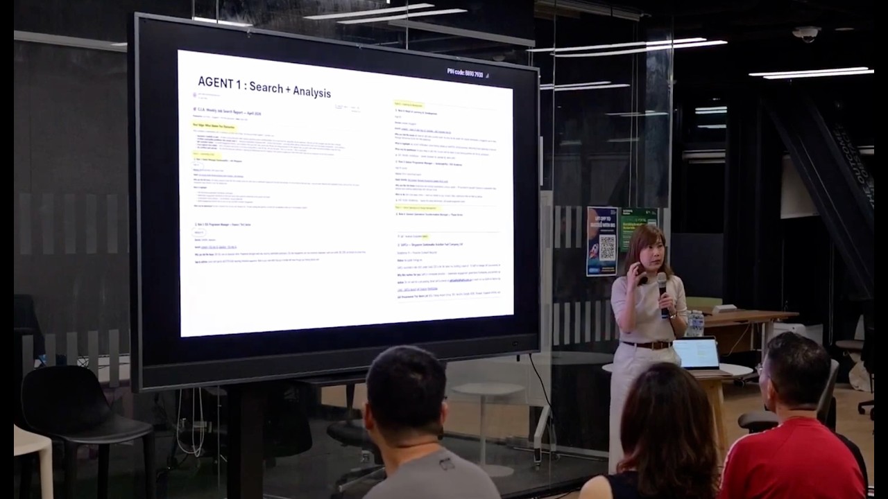 Lynn Choa presenting her Claude Cowork AI at work system